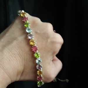 MULTI  GENUINE GEMSTONE NECKLACE